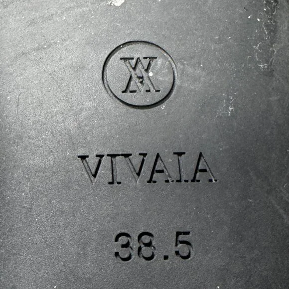 Like new VIVAIA Margot Brown Square Toe V-Cut Knit Flats EU 38.5 / US 7.5 - Picture 6 of 12